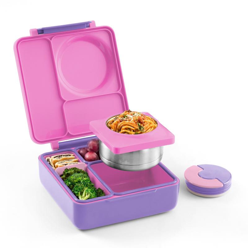 Insulated Bento Lunch Box with Thermos and 3 Compartments - TTS, High Quality Stainless Steel, Leak-Proof, Easy to Clean - Sturdy, Set