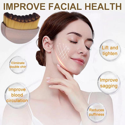 Lymphatic Contour Face Brush for Jawline & Chin Sculpting – Dry Brushing Massager for Lymphatic Drainage & Facial Fatigue Relief,  Ergonomically Designed to Fit The Skin Precisely  (1PCS)