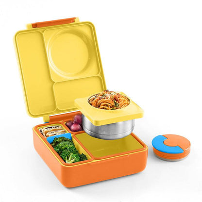 Insulated Bento Lunch Box with Thermos and 3 Compartments - TTS, High Quality Stainless Steel, Leak-Proof, Easy to Clean - Sturdy, Set