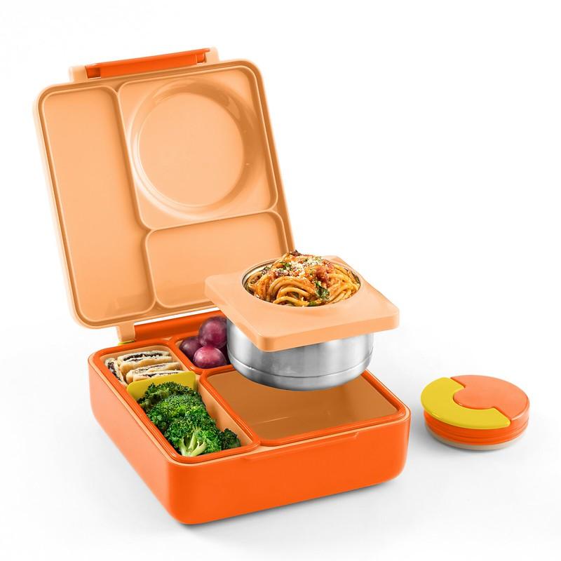 Insulated Bento Lunch Box with Thermos and 3 Compartments - TTS, High Quality Stainless Steel, Leak-Proof, Easy to Clean - Sturdy, Set