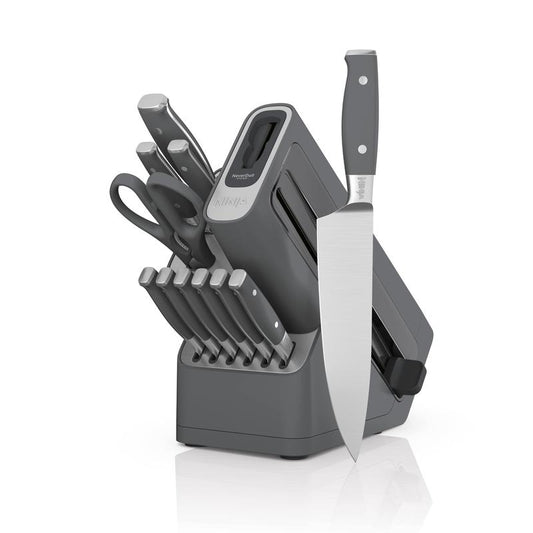 Foodi NeverDull Premium 12-Piece German Stainless Steel Knife System with Built-in Sharpener K32012 Kitchen Cutting