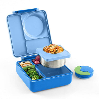 Insulated Bento Lunch Box with Thermos and 3 Compartments - TTS, High Quality Stainless Steel, Leak-Proof, Easy to Clean - Sturdy, Set