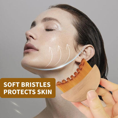 Lymphatic Contour Face Brush for Jawline & Chin Sculpting – Dry Brushing Massager for Lymphatic Drainage & Facial Fatigue Relief,  Ergonomically Designed to Fit The Skin Precisely  (1PCS)
