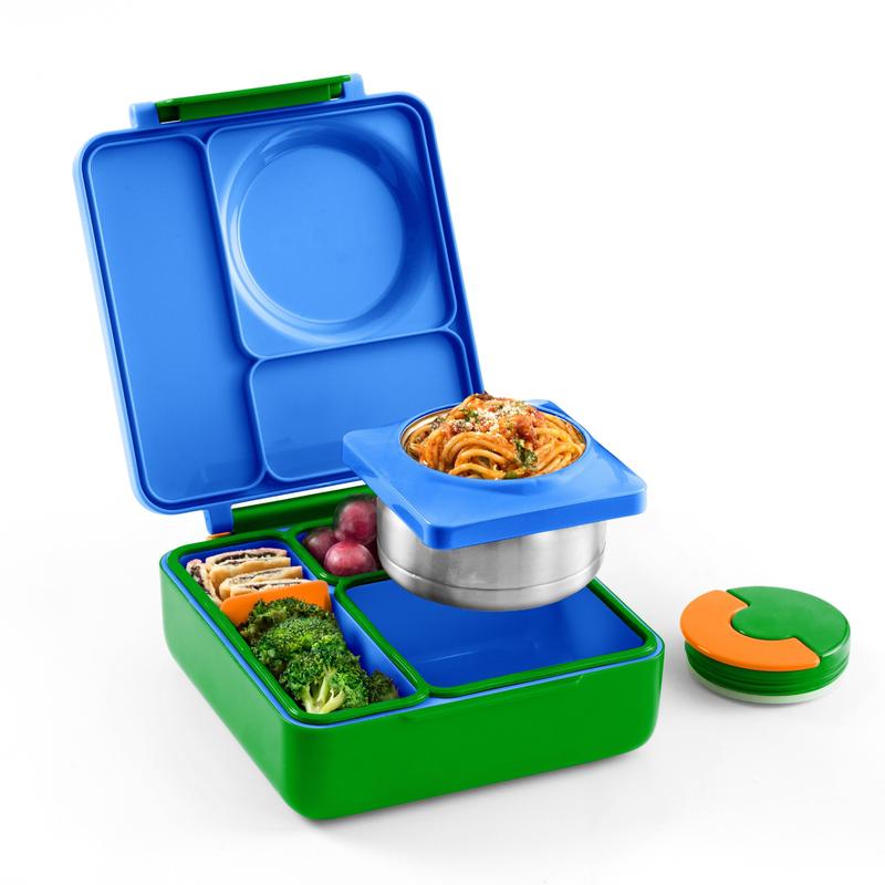 Insulated Bento Lunch Box with Thermos and 3 Compartments - TTS, High Quality Stainless Steel, Leak-Proof, Easy to Clean - Sturdy, Set
