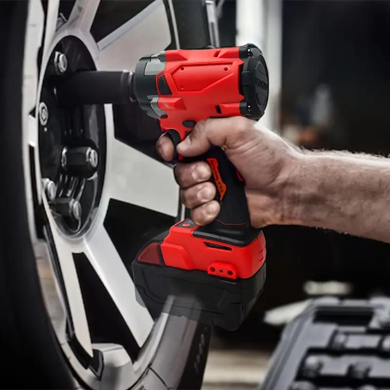 3-in-1 Cordless Impact Wrench - 1/2" Drive, Compatible with M18 Batteries, 4500 RPM Brushless Motor, Red and Black