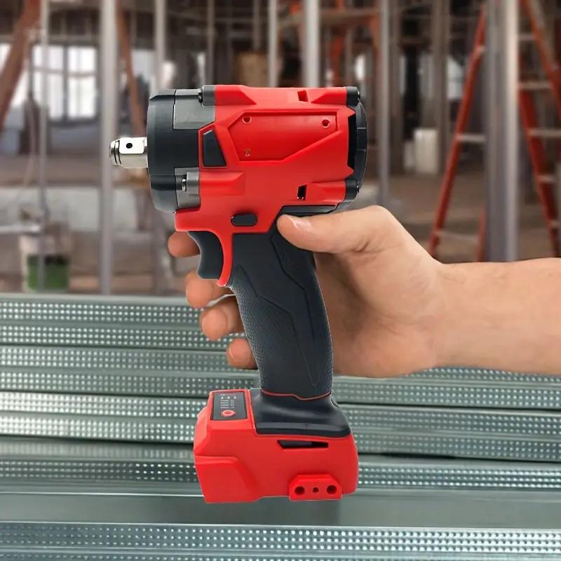 3-in-1 Cordless Impact Wrench - 1/2" Drive, Compatible with M18 Batteries, 4500 RPM Brushless Motor, Red and Black