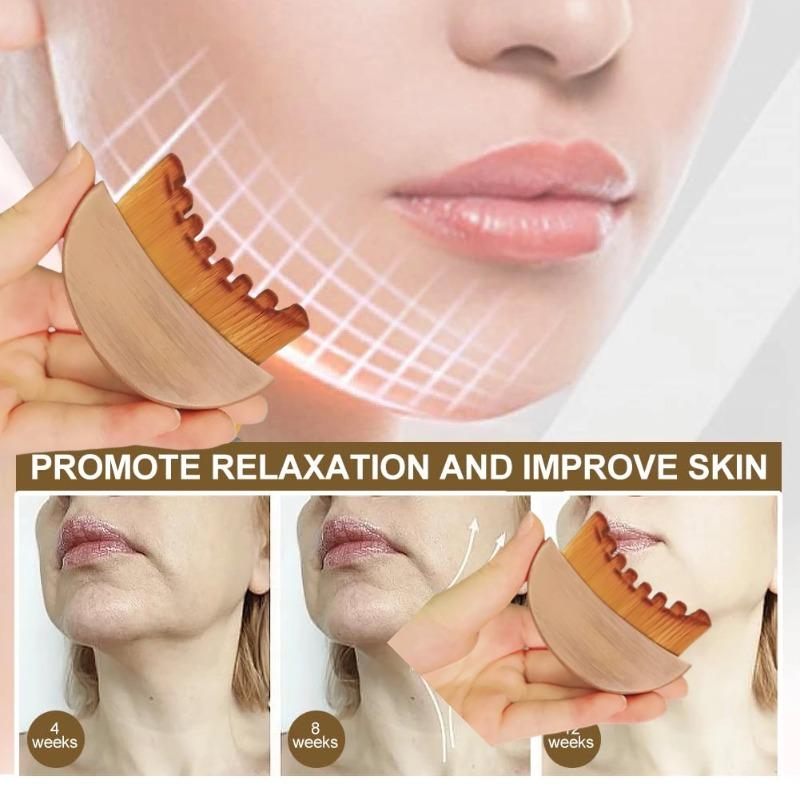 Lymphatic Contour Face Brush for Jawline & Chin Sculpting – Dry Brushing Massager for Lymphatic Drainage & Facial Fatigue Relief,  Ergonomically Designed to Fit The Skin Precisely  (1PCS)